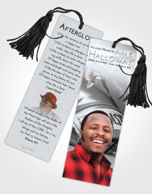 Funeral Bookmark Template Freedom Boxing Everlast