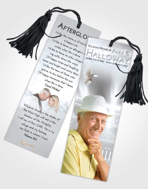 Funeral Bookmark Template Freedom Cricket Pride
