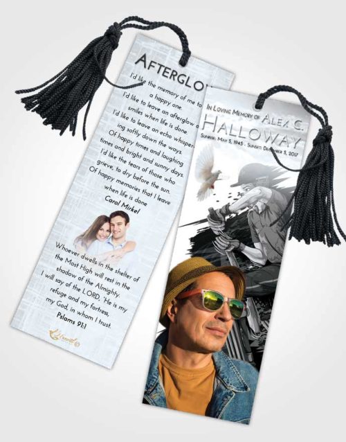 Funeral Bookmark Template Freedom Cricket Surprise