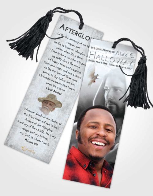Funeral Bookmark Template Freedom Faith in Jesus