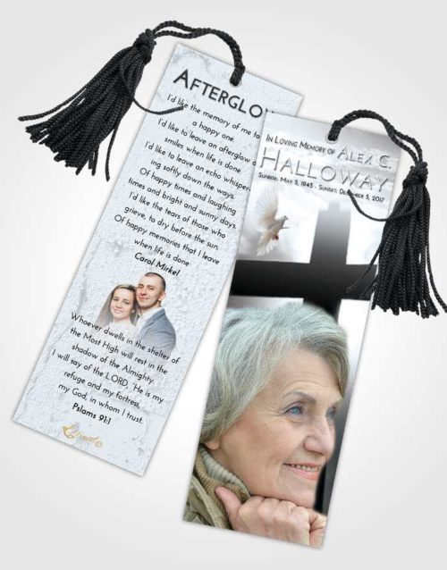 Funeral Bookmark Template Freedom Faith in the Cross