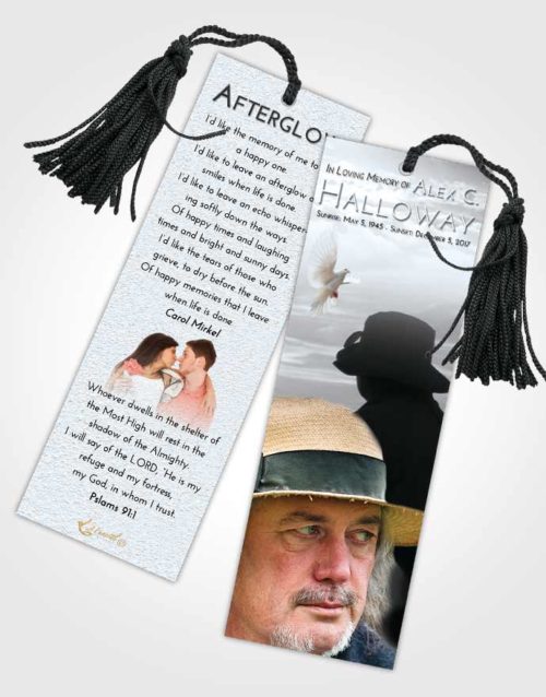 Funeral Bookmark Template Freedom Fishing Desire