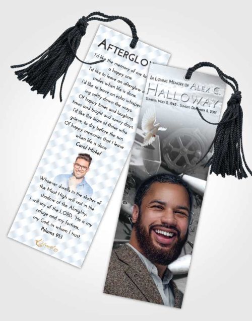Funeral Bookmark Template Freedom Fishing Honor