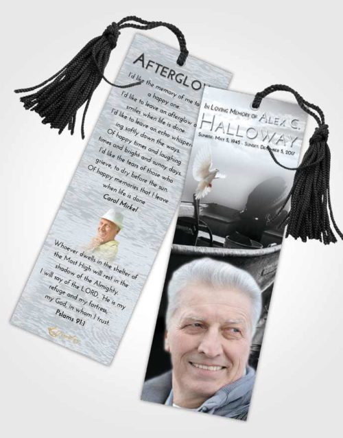 Funeral Bookmark Template Freedom Fishing Life