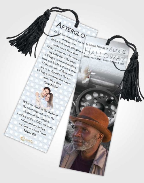 Funeral Bookmark Template Freedom Fishing Pride