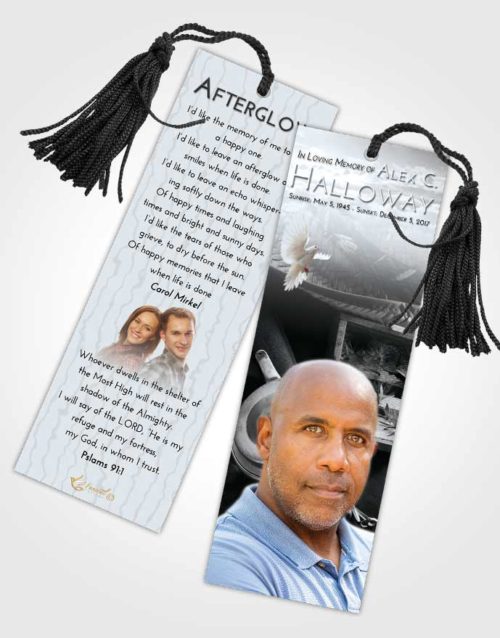 Funeral Bookmark Template Freedom Fishing Tackle