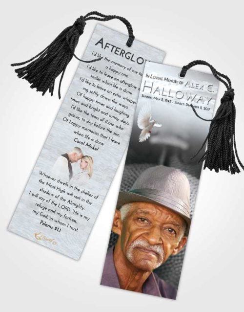 Funeral Bookmark Template Freedom Football Journey