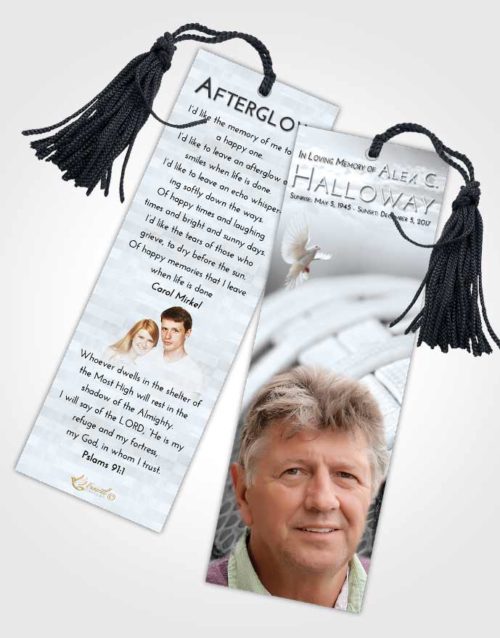 Funeral Bookmark Template Freedom Football Life