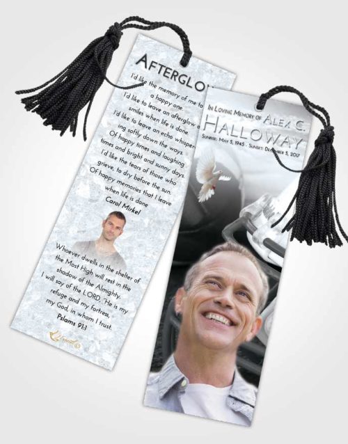 Funeral Bookmark Template Freedom Football Party