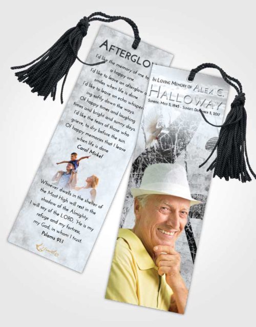 Funeral Bookmark Template Freedom Harmonica
