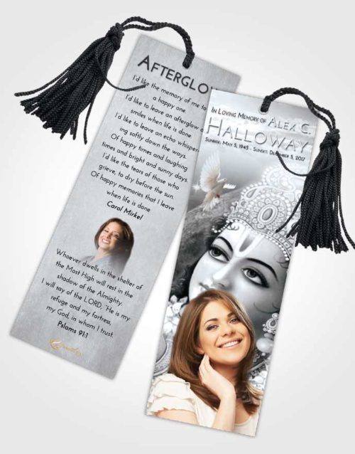 Funeral Bookmark Template Freedom Hindu Majesty