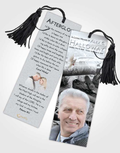 Funeral Bookmark Template Freedom Hunters Life