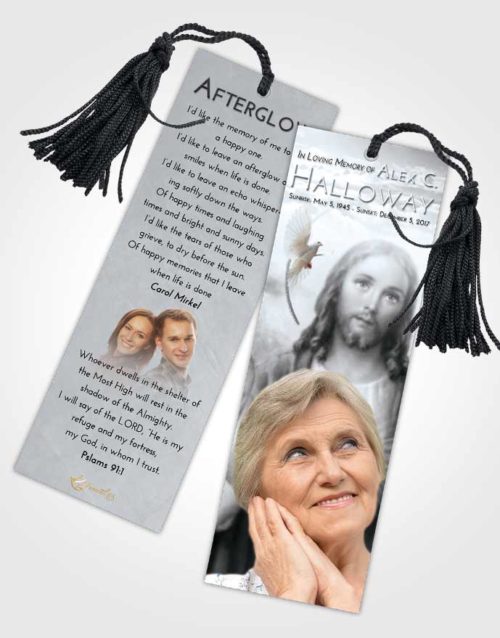 Funeral Bookmark Template Freedom Jesus our Lord