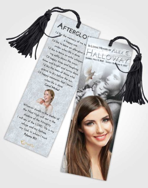 Funeral Bookmark Template Freedom Mary and Jesus