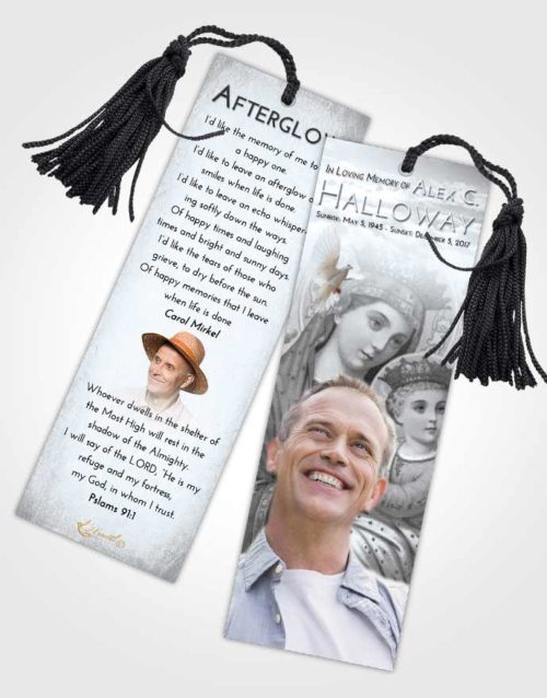 Funeral Bookmark Template Freedom Marys Love