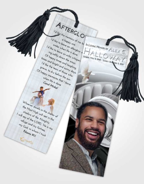 Funeral Bookmark Template Freedom Music Alley