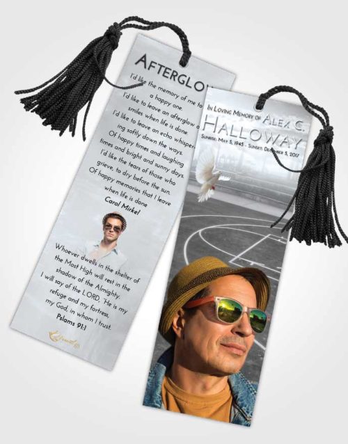 Funeral Bookmark Template Freedom On the Court