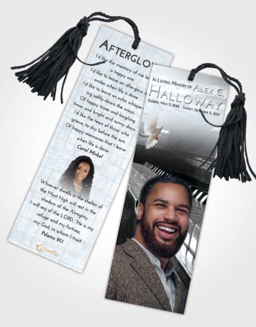 Funeral Bookmark Template Freedom Piano Passion