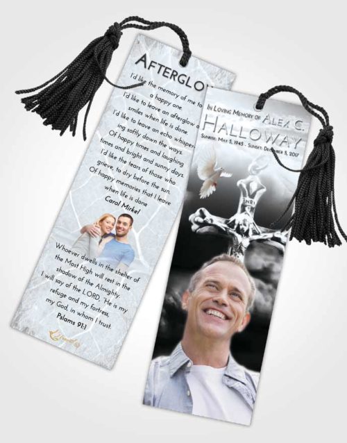 Funeral Bookmark Template Freedom Rosary Life