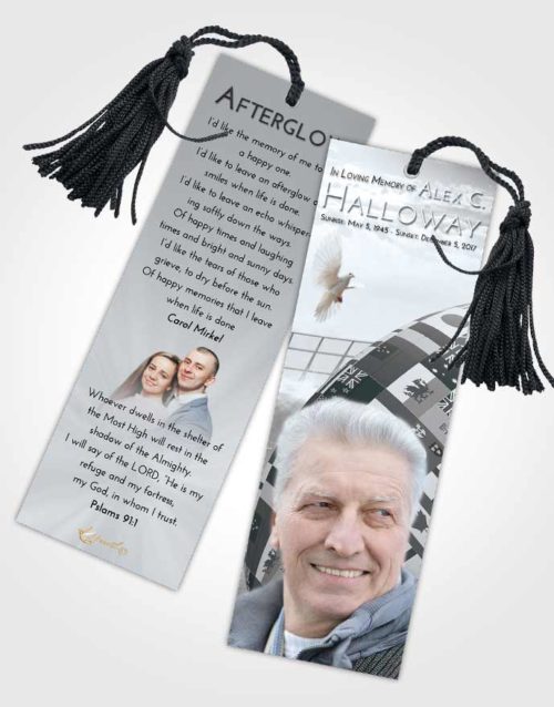 Funeral Bookmark Template Freedom Rugby Passion