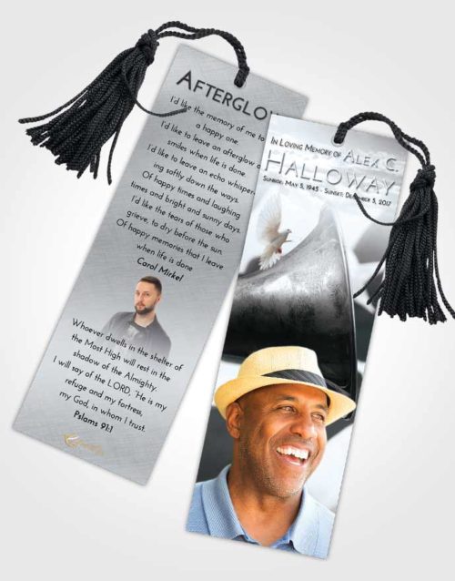 Funeral Bookmark Template Freedom Service Honor