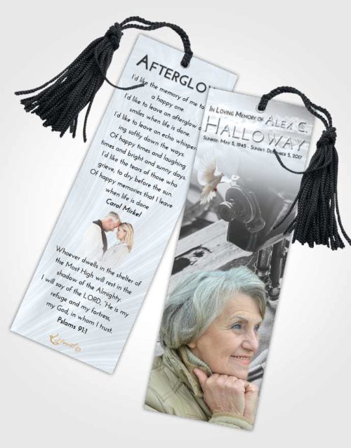 Funeral Bookmark Template Freedom Sewing Love