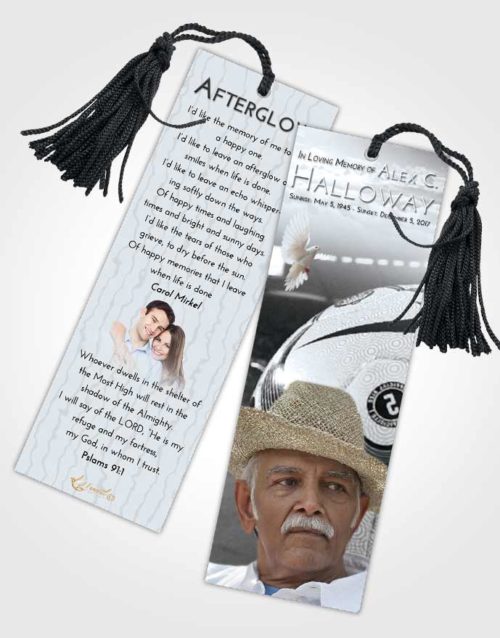 Funeral Bookmark Template Freedom Soccer Life