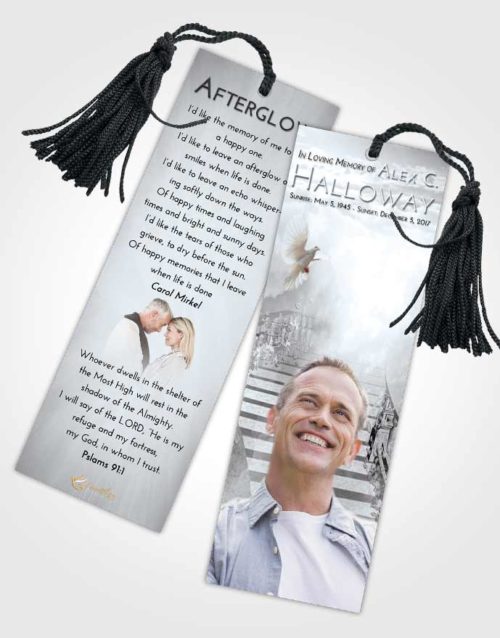 Funeral Bookmark Template Freedom Stairway to Freedom