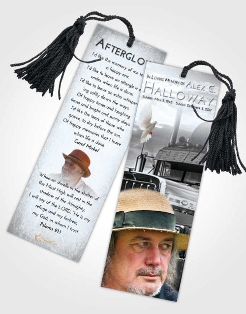 Funeral Bookmark Template Freedom Trucker Drive