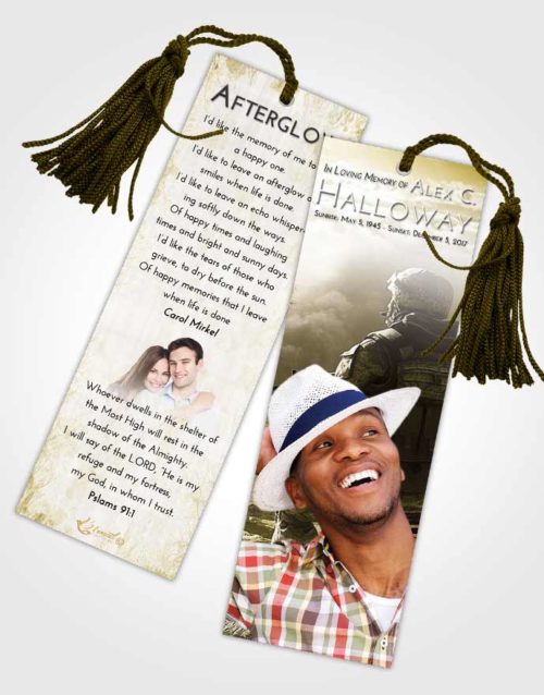 Funeral Bookmark Template Harmony Army Life