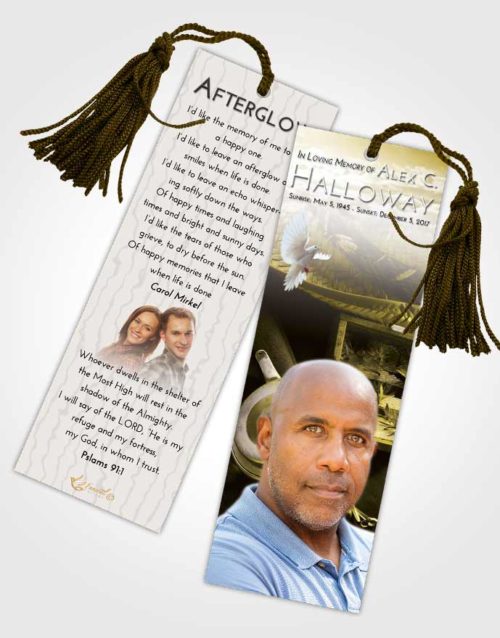 Funeral Bookmark Template Harmony Fishing Tackle