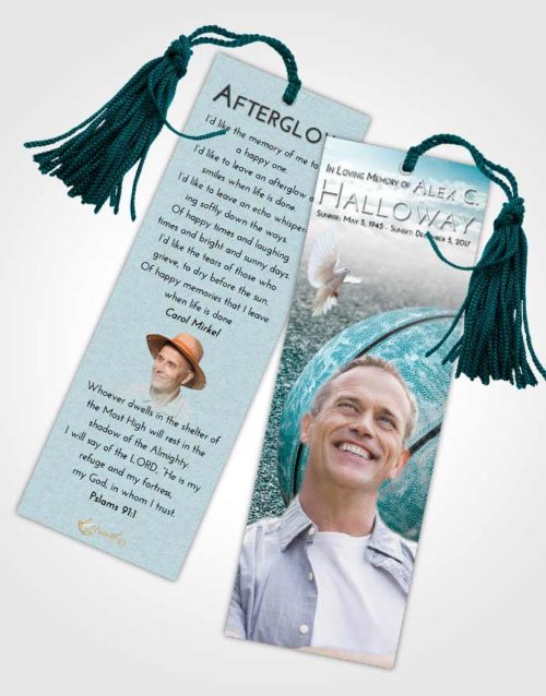 Funeral Bookmark Template Loving Embrace Basketball Love
