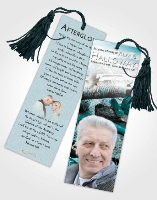 Funeral Bookmark Template Loving Embrace Hunters Life