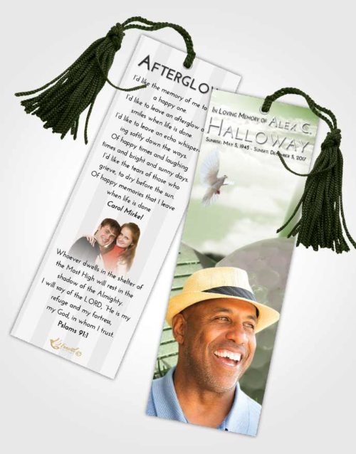 Funeral Bookmark Template Loving Golf Day