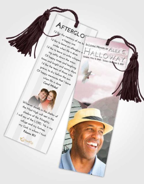Funeral Bookmark Template Morning Golf Day