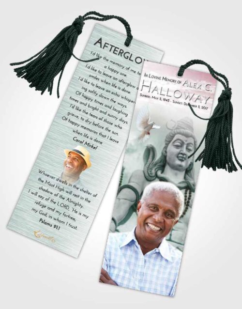 Funeral Bookmark Template Morning Hindu Mystery