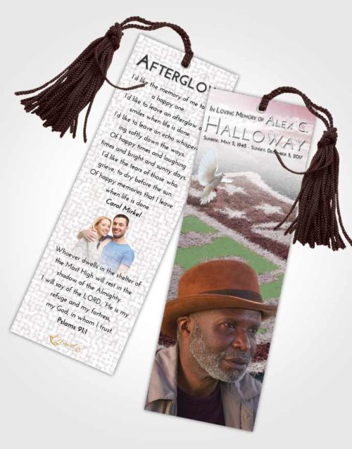 Funeral Bookmark Template Morning NFL Football