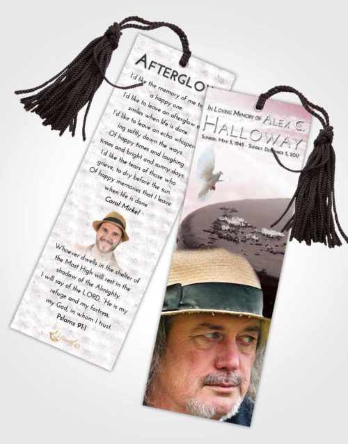 Funeral Bookmark Template Morning Puck of Honor