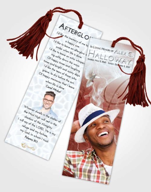 Funeral Bookmark Template Ruby Love Basketball Heat