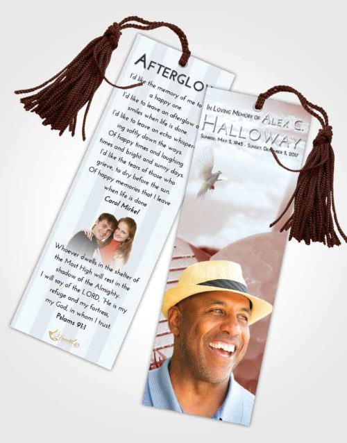 Funeral Bookmark Template Ruby Love Golf Day