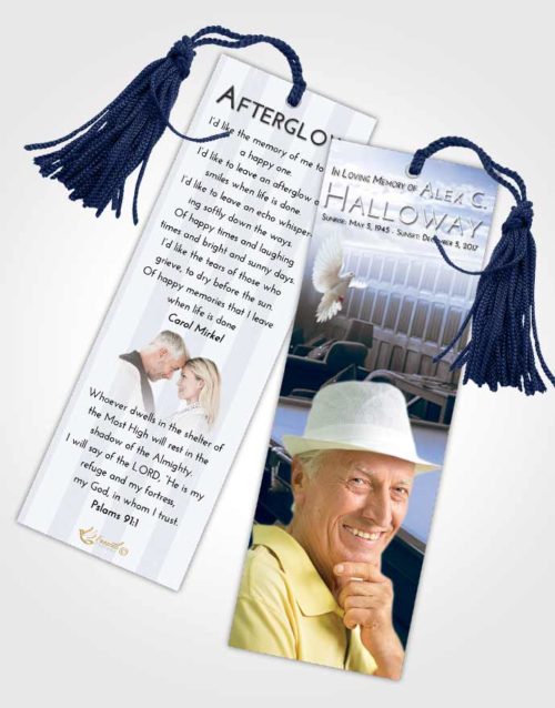 Funeral Bookmark Template Splendid Billiards Journey