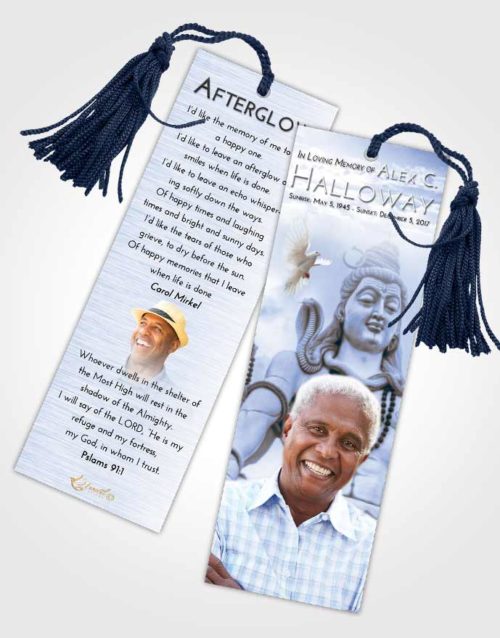 Funeral Bookmark Template Splendid Hindu Mystery