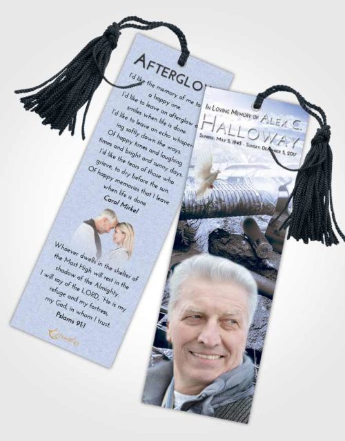 Funeral Bookmark Template Splendid Hunters Life