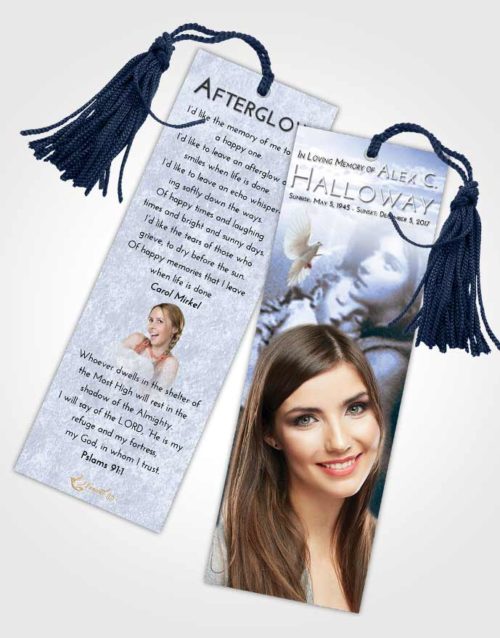 Funeral Bookmark Template Splendid Mary and Jesus