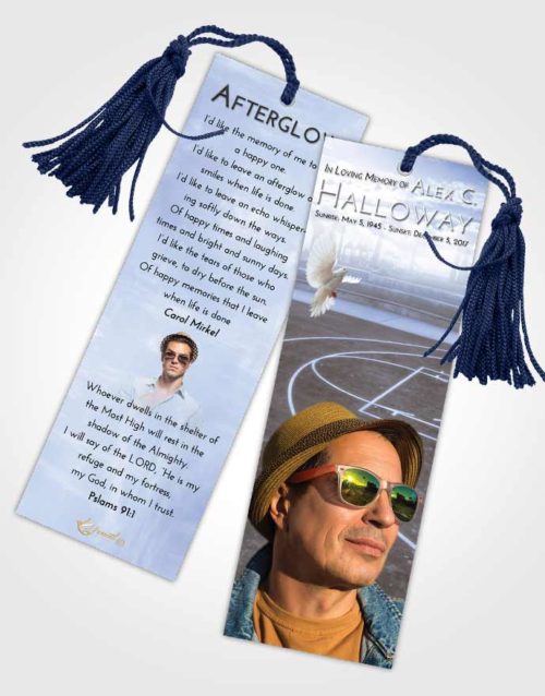 Funeral Bookmark Template Splendid On the Court