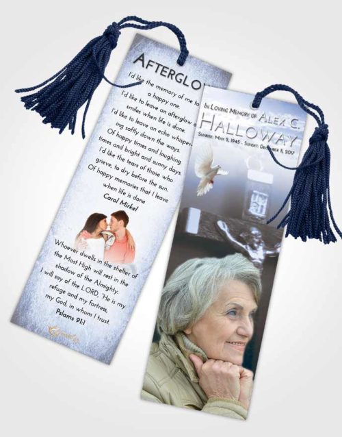 Funeral Bookmark Template Splendid Rosary Love