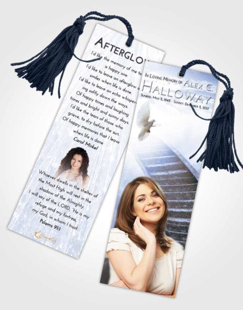 Funeral Bookmark Template Splendid Stairway to Magnificence