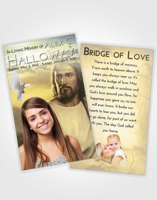 Funeral Prayer Card Template At Dusk Jesus Prayers