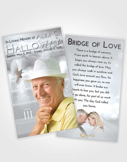 Funeral Prayer Card Template Freedom Cricket Pride