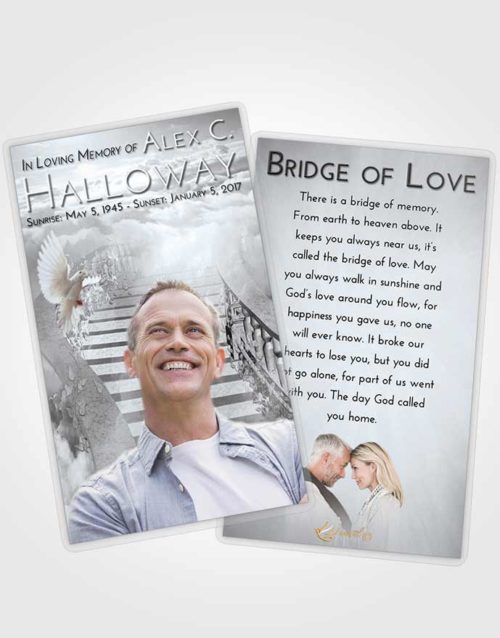 Funeral Prayer Card Template Freedom Stairway to Freedom